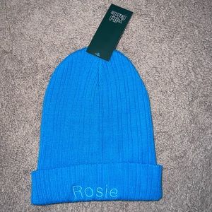Embroidered “Rosie” beanie